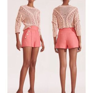 Veronica Beard Pine Sateen Shorts Sz 8